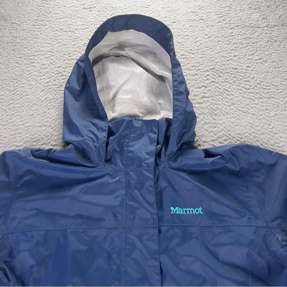 Marmot PreCip Rain Jacket Womens Small Full Zip Hooded Waterproof Outdoors - Picture 5 of 11